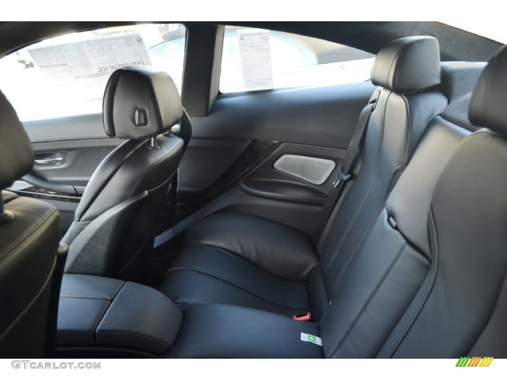 Black Nappa Leather Interior 2012 BMW 6 Series 650i Coupe Photo #60529736