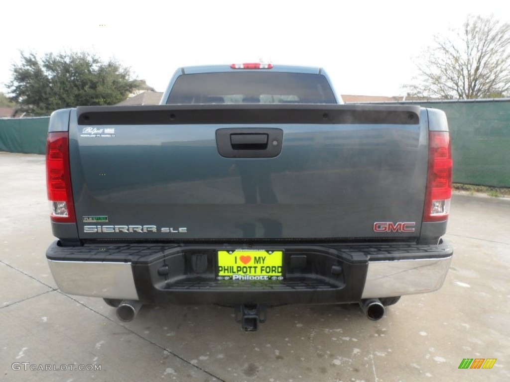 2010 Sierra 1500 SLE Crew Cab - Stealth Gray Metallic / Ebony photo #4