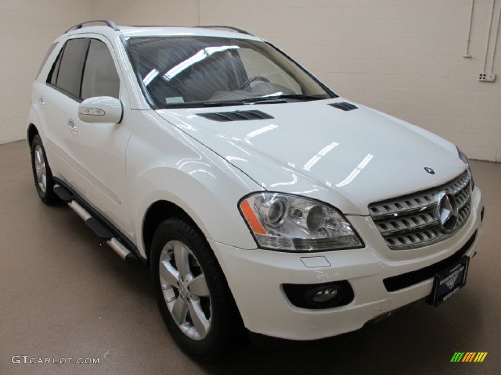 2006 ML 500 4Matic - Alabaster White / Macadamia photo #1