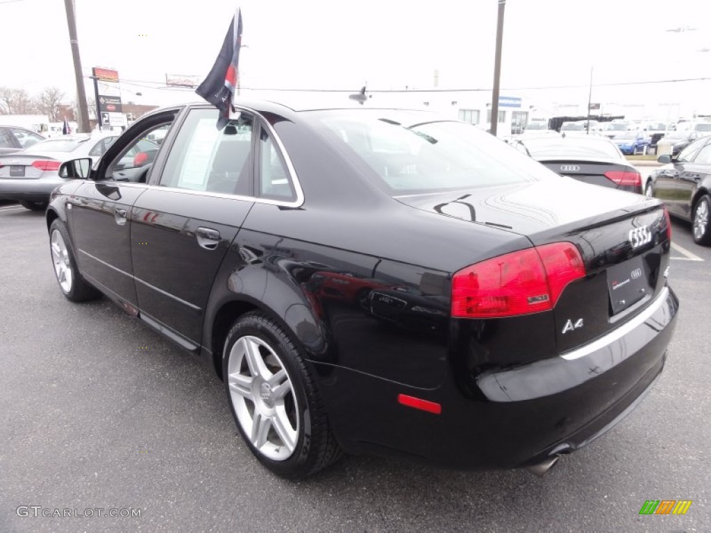 2008 A4 2.0T quattro Sedan - Brilliant Black / Black photo #9