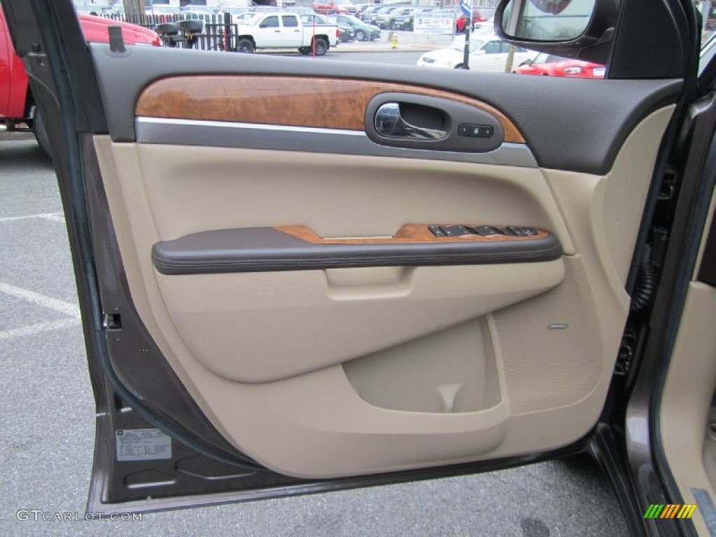 2008 Enclave CXL AWD - Cocoa Metallic / Cashmere/Cocoa photo #10