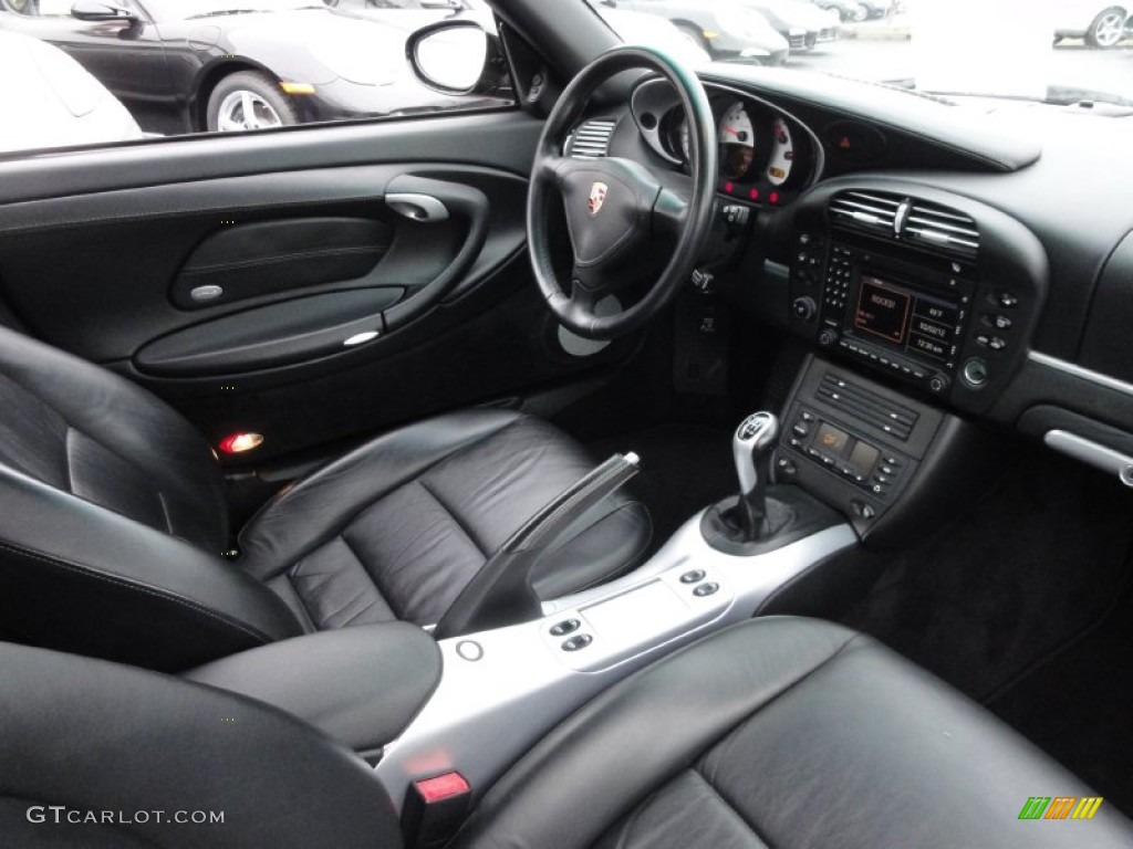 Black Interior 2004 Porsche 911 Turbo Cabriolet Photo #60536914