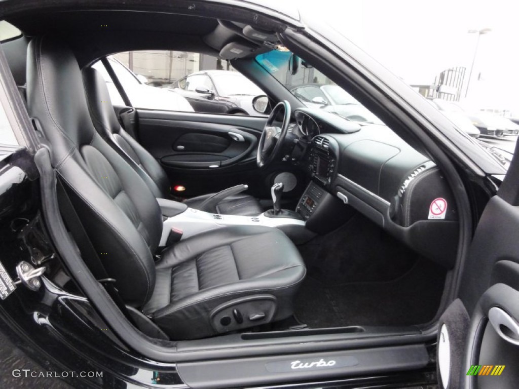 Black Interior 2004 Porsche 911 Turbo Cabriolet Photo #60536923