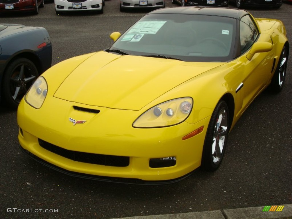 2012 Corvette Grand Sport Coupe - Velocity Yellow / Ebony photo #1