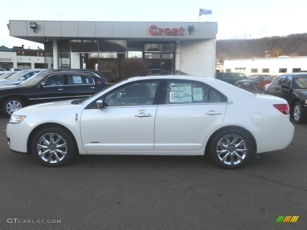 2012 MKZ Hybrid - White Platinum Metallic Tri-Coat / Cashmere photo #1