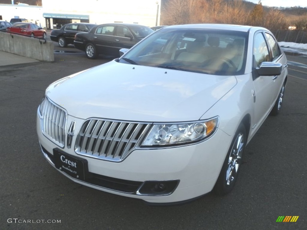 2012 MKZ Hybrid - White Platinum Metallic Tri-Coat / Cashmere photo #2