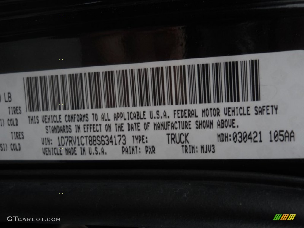 2011 Ram 1500 Big Horn Crew Cab 4x4 - Brilliant Black Crystal Pearl / Dark Slate Gray/Medium Graystone photo #25