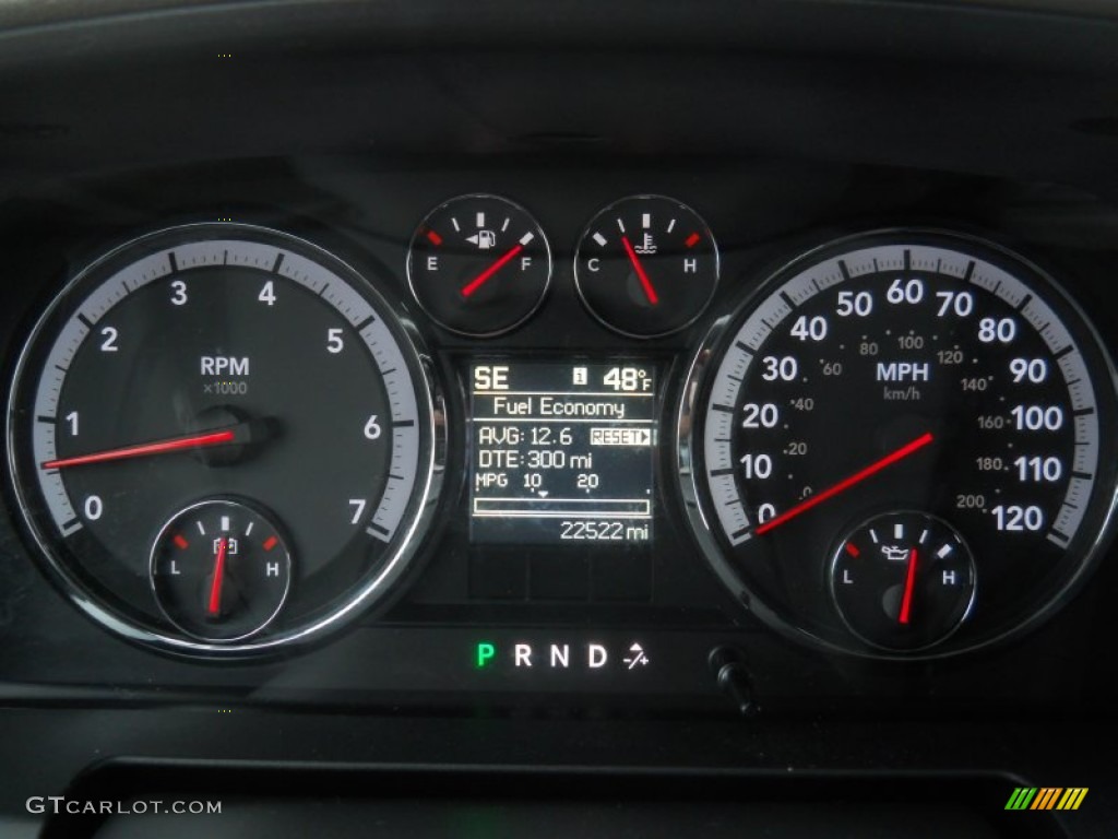 2011 Ram 1500 Big Horn Crew Cab 4x4 - Brilliant Black Crystal Pearl / Dark Slate Gray/Medium Graystone photo #27