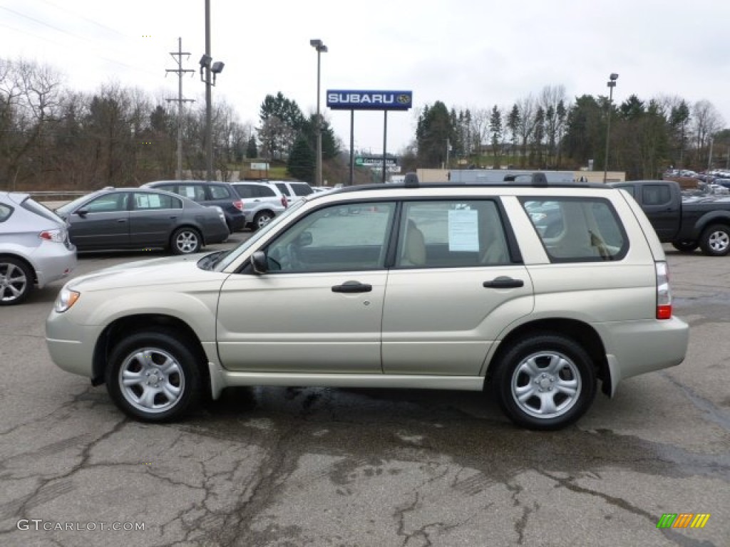 2007 Forester 2.5 X - Champagne Gold Opal / Desert Beige photo #4