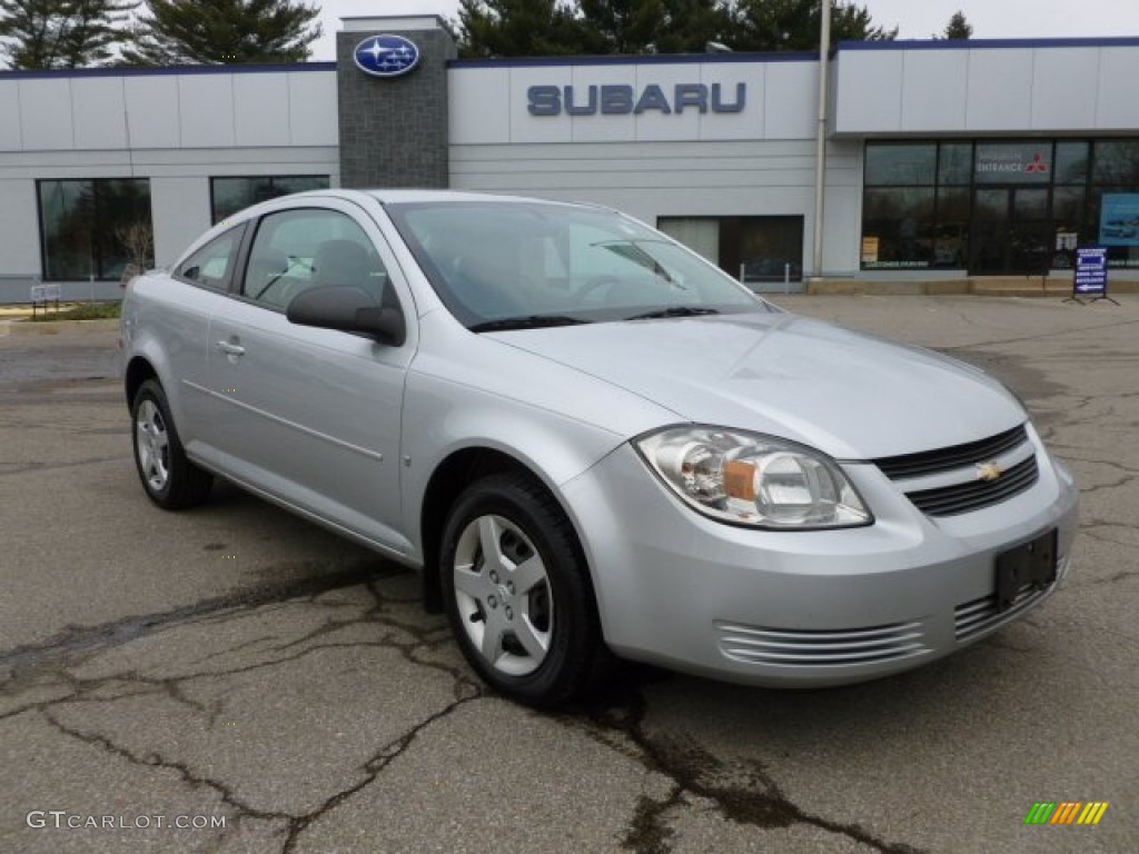 2008 Cobalt LS Coupe - Ultra Silver Metallic / Gray photo #1