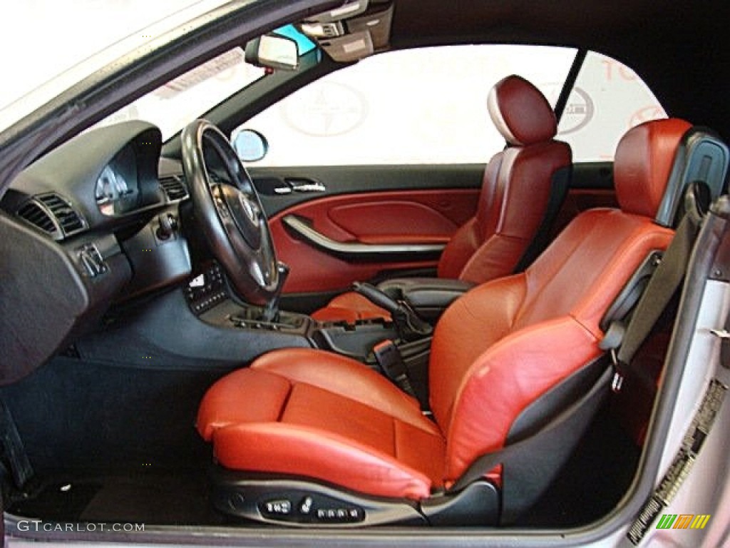 Imola Red Interior 2004 BMW M3 Convertible Photo #60544282