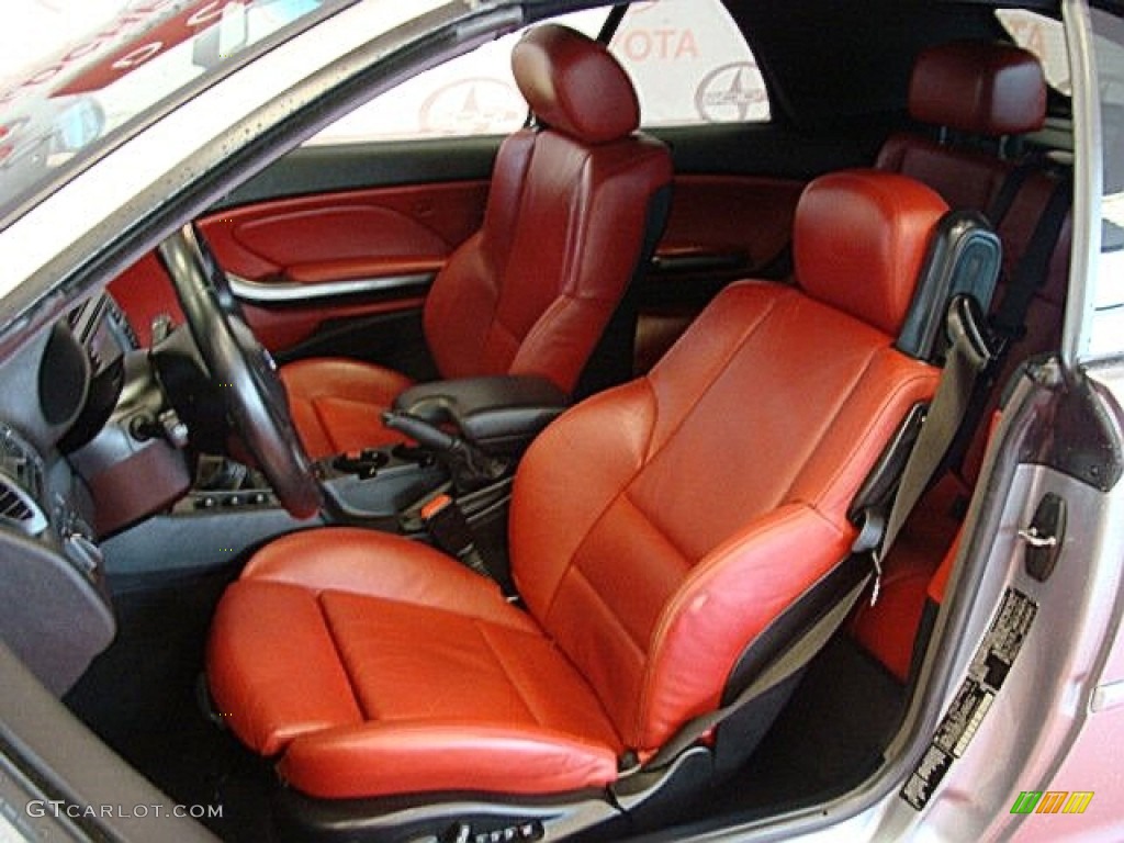 Imola Red Interior 2004 BMW M3 Convertible Photo #60544290