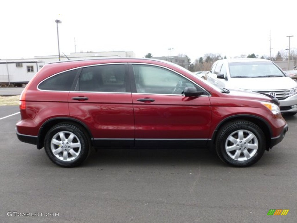 2009 CR-V EX 4WD - Tango Red Pearl / Gray photo #8