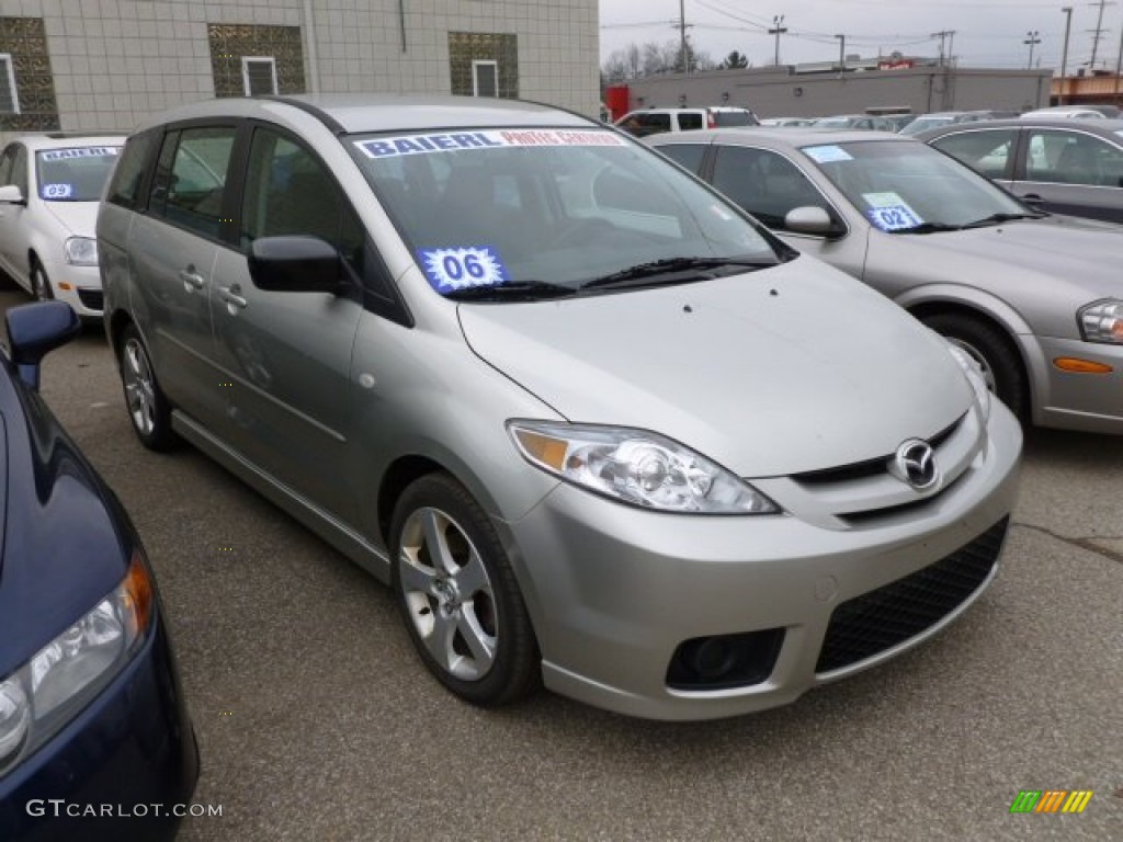 2006 MAZDA5 Sport - Platinum Silver Metallic / Black photo #1
