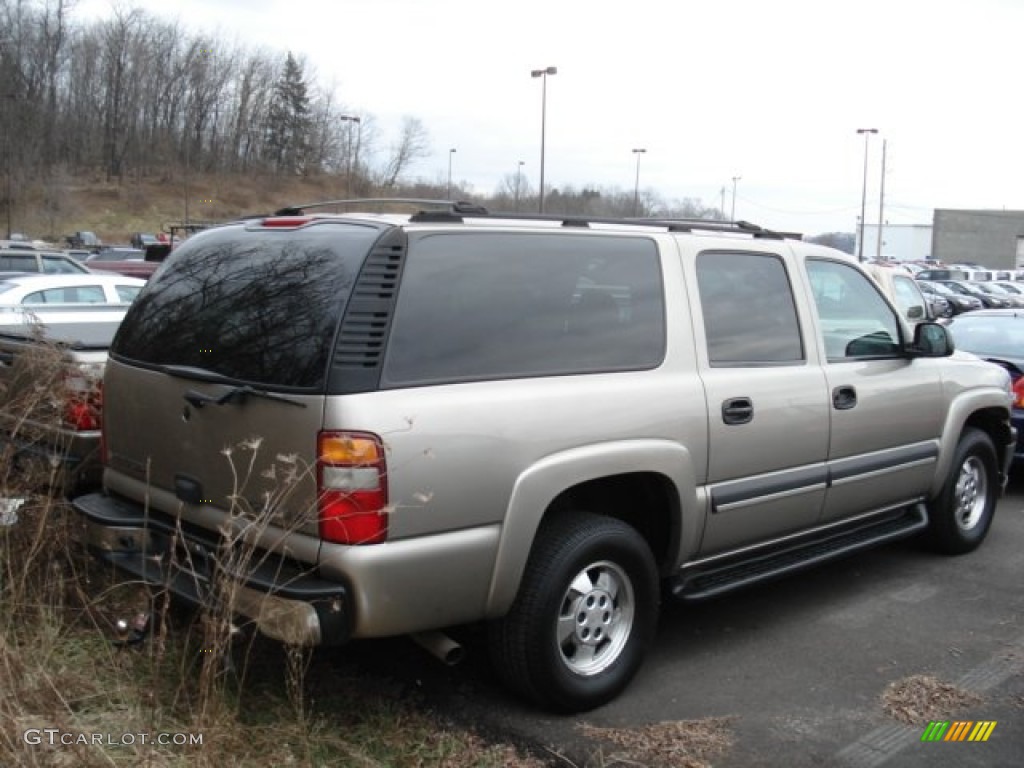 2003 Suburban 1500 4x4 - Light Pewter Metallic / Tan/Neutral photo #4