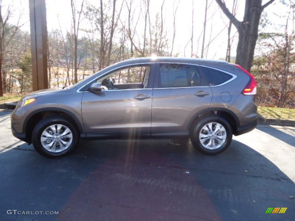 2012 CR-V EX-L 4WD - Urban Titanium Metallic / Black photo #4