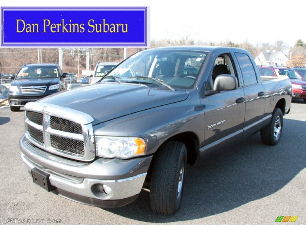 2003 Ram 1500 SLT Quad Cab - Graphite Metallic / Dark Slate Gray photo #1