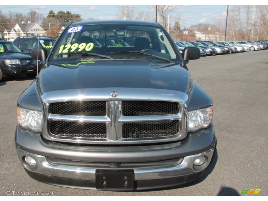 2003 Ram 1500 SLT Quad Cab - Graphite Metallic / Dark Slate Gray photo #2