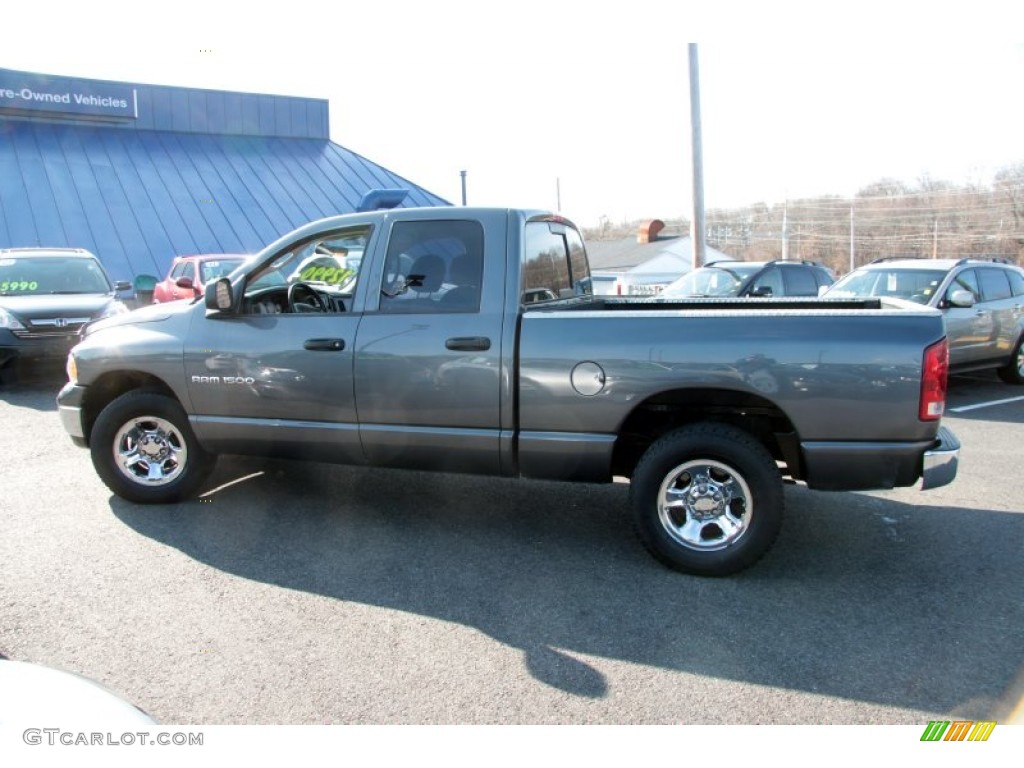 2003 Ram 1500 SLT Quad Cab - Graphite Metallic / Dark Slate Gray photo #12