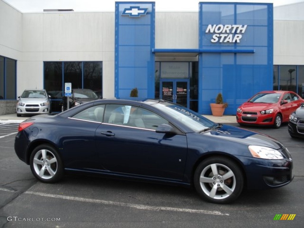 2009 G6 GT Convertible - Midnight Blue Metallic / Light Taupe photo #1