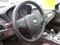 Tobacco Nevada Leather 2009 BMW X5 xDrive30i Steering Wheel