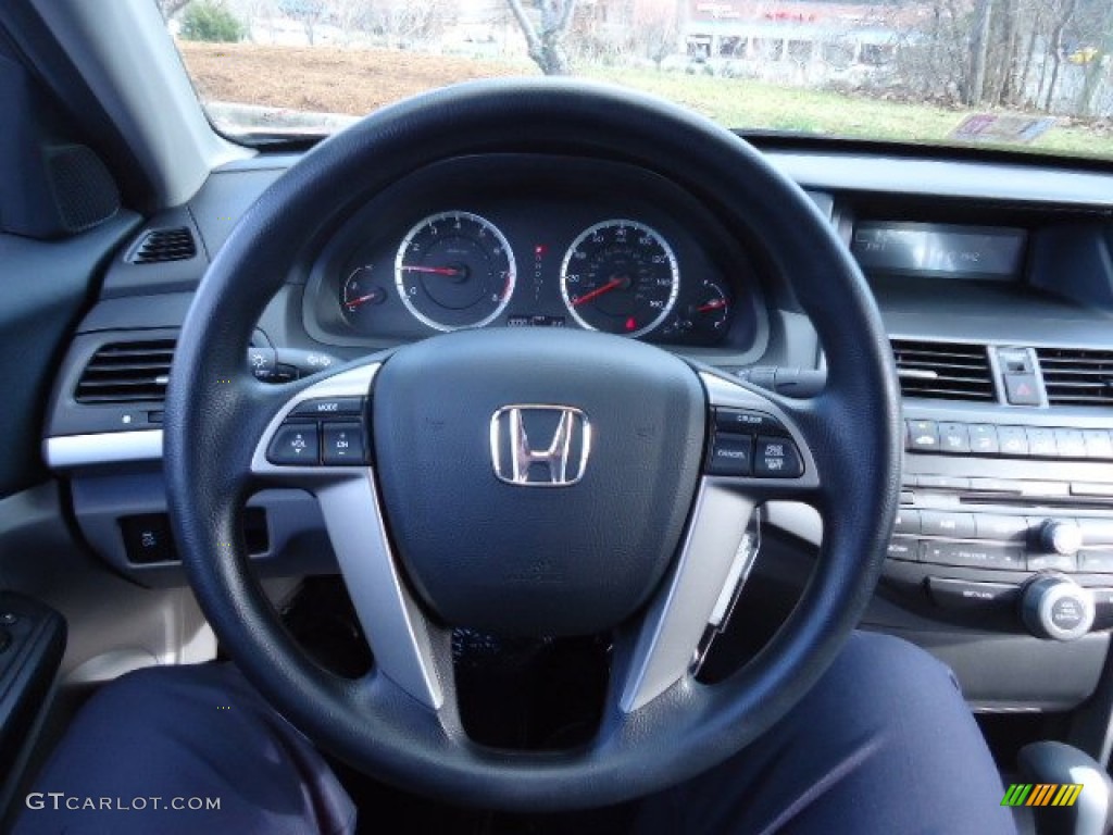2012 Honda Accord LX-S Coupe Gray Steering Wheel Photo #60548580