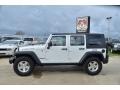 2008 Stone White Jeep Wrangler Unlimited Rubicon 4x4  photo #2