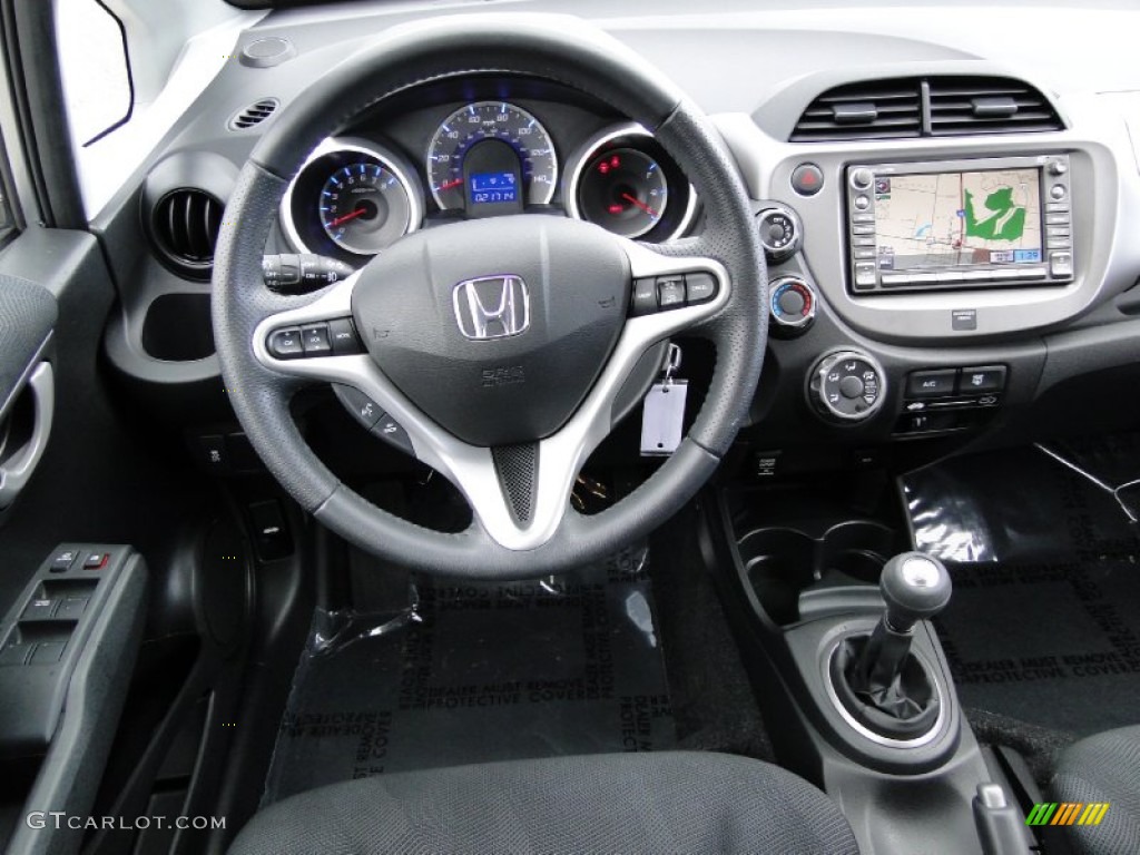 2009 Honda Fit Sport Sport Black Dashboard Photo #60549235