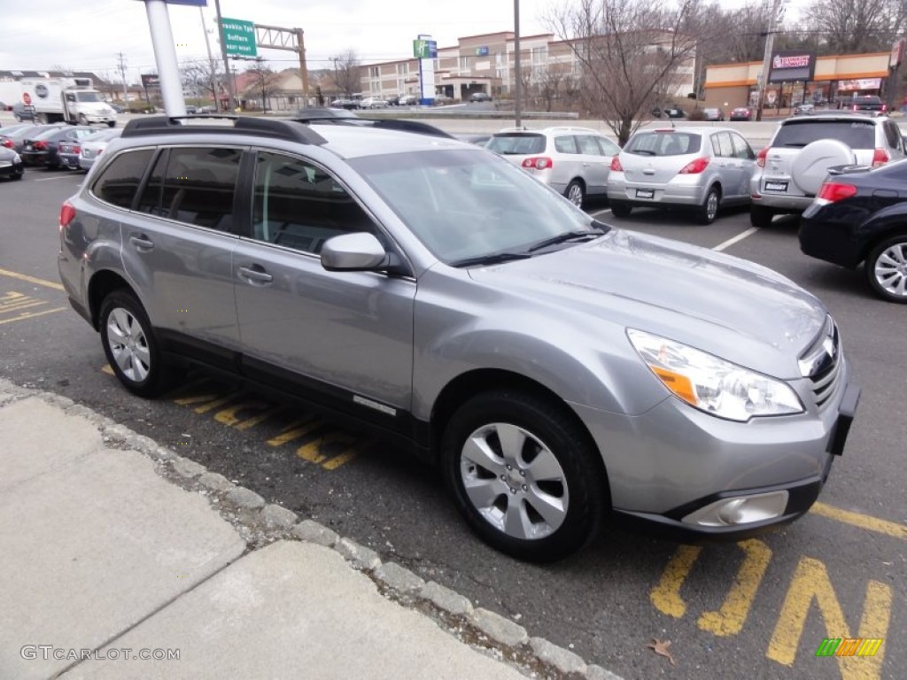 2011 Outback 2.5i Premium Wagon - Steel Silver Metallic / Off Black photo #12