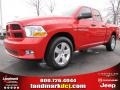 2012 Flame Red Dodge Ram 1500 Express Quad Cab 4x4  photo #1