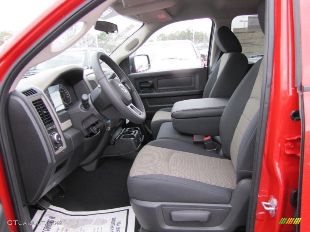 2012 Ram 1500 Express Quad Cab - Flame Red / Dark Slate Gray/Medium Graystone photo #6