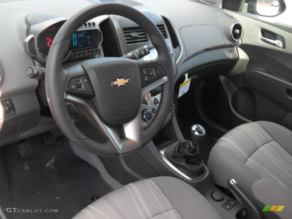 Dark Pewter/Dark Titanium Interior 2012 Chevrolet Sonic LT Hatch Photo #60553713