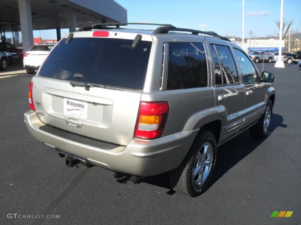 2004 Grand Cherokee Limited 4x4 - Light Khaki Metallic / Taupe photo #5