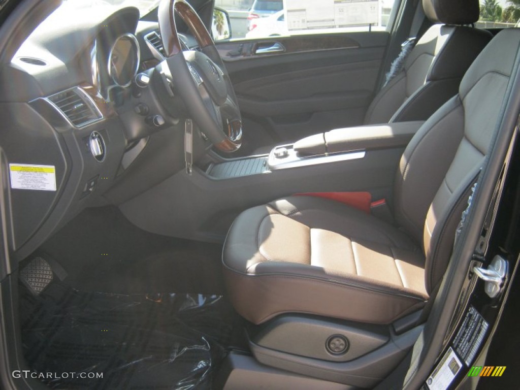 Auburn Brown/Black Interior 2012 Mercedes-Benz ML 350 4Matic Photo #60555237