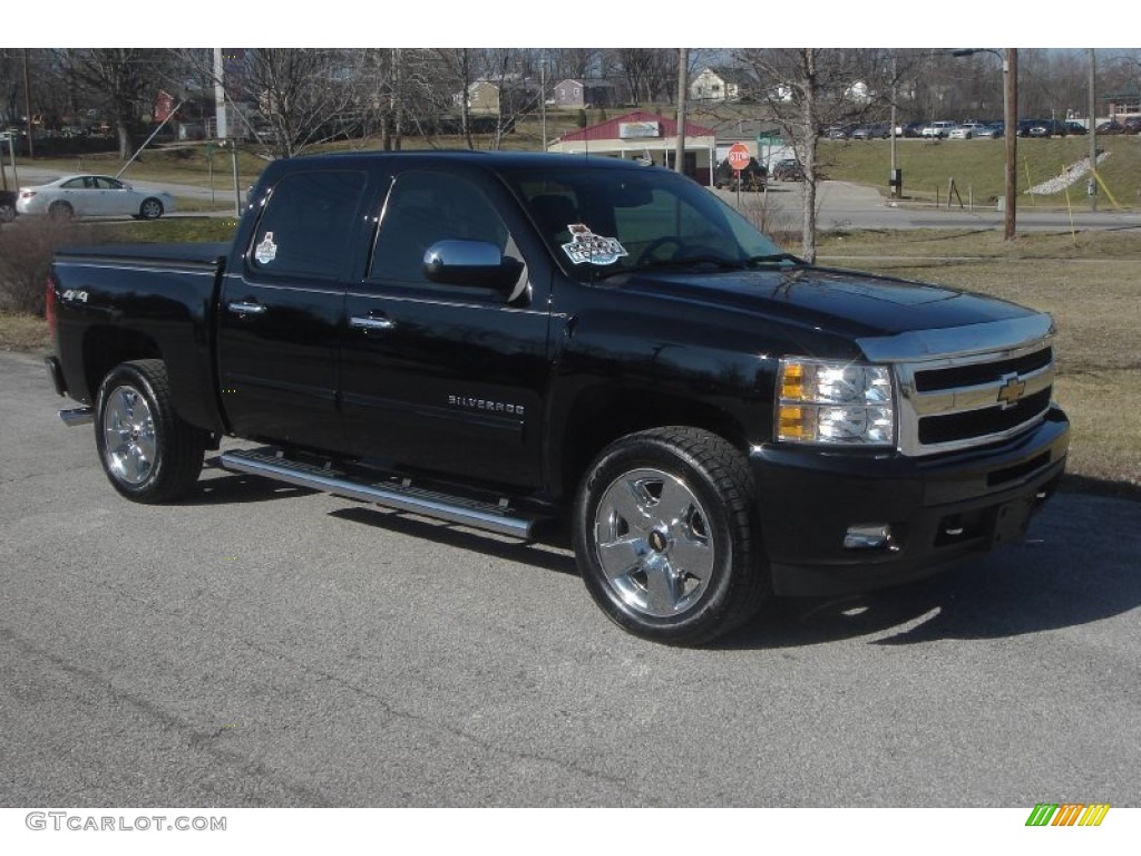 2010 Silverado 1500 LTZ Crew Cab 4x4 - Black / Ebony photo #1