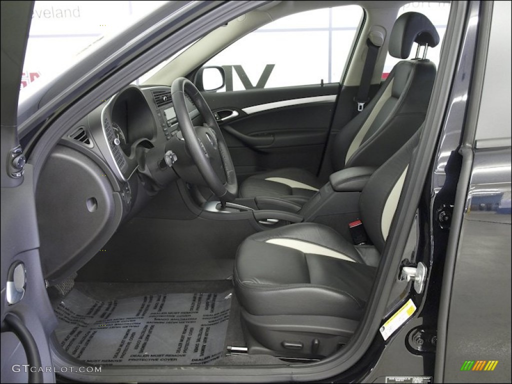 Black/Parchment Interior 2010 Saab 9-3 Aero Sport Sedan Photo #60556029