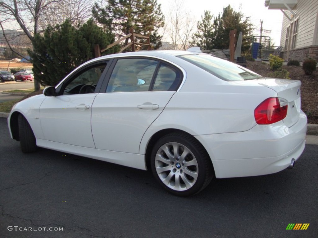 2008 3 Series 335xi Sedan - Alpine White / Beige photo #4