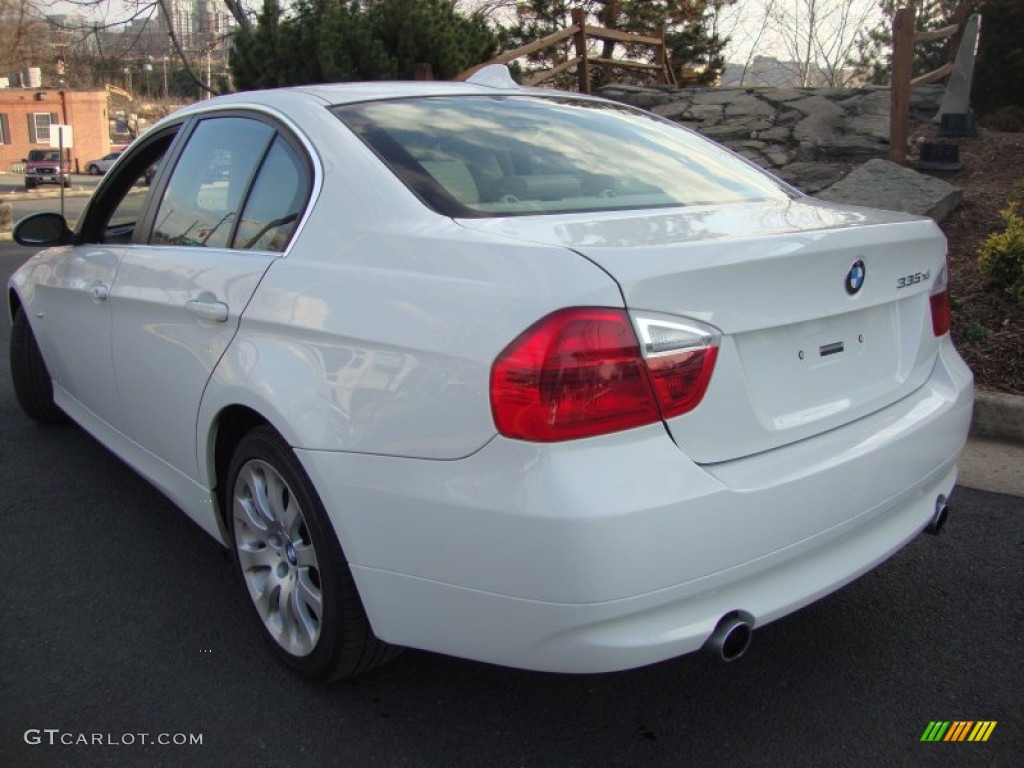 2008 3 Series 335xi Sedan - Alpine White / Beige photo #5