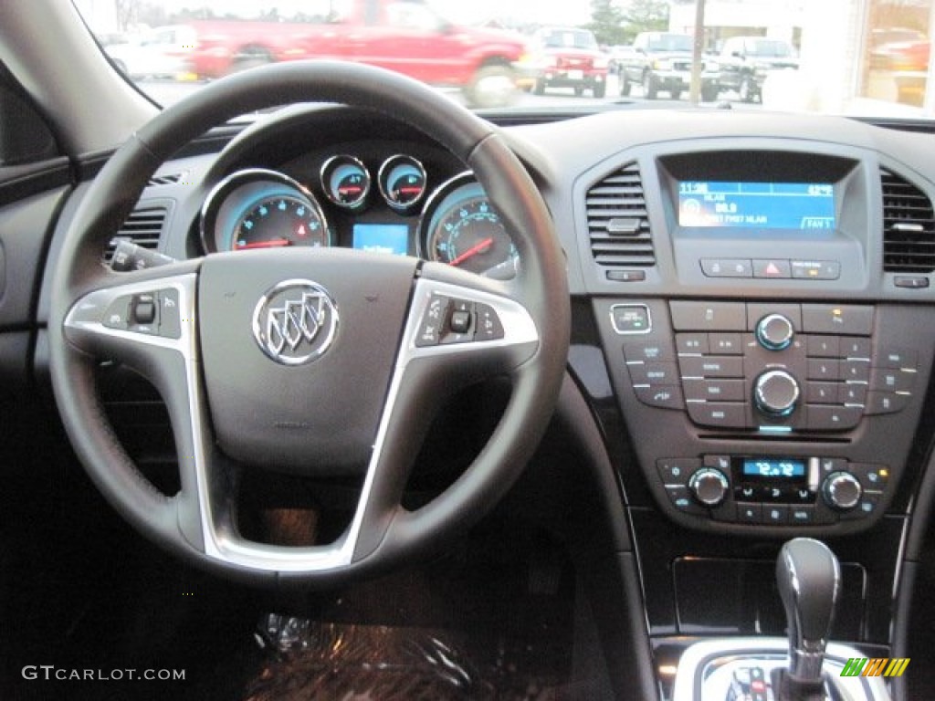 2012 Buick Regal Turbo Ebony Dashboard Photo #60556785