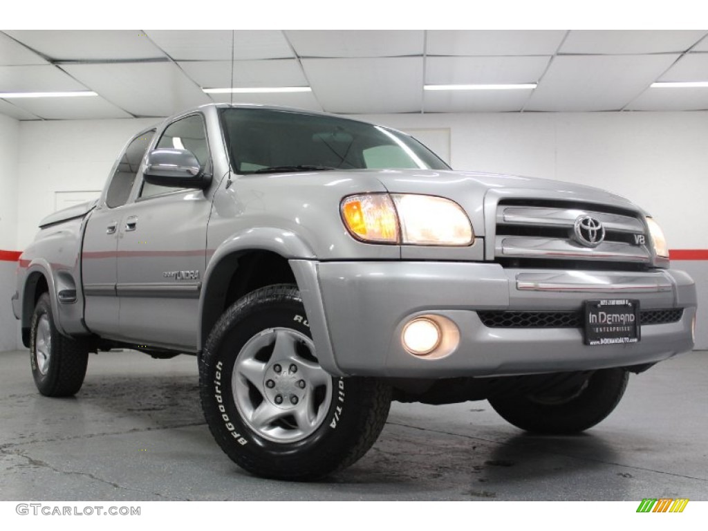 2003 Tundra SR5 TRD Access Cab 4x4 - Silver Sky Metallic / Light Charcoal photo #3