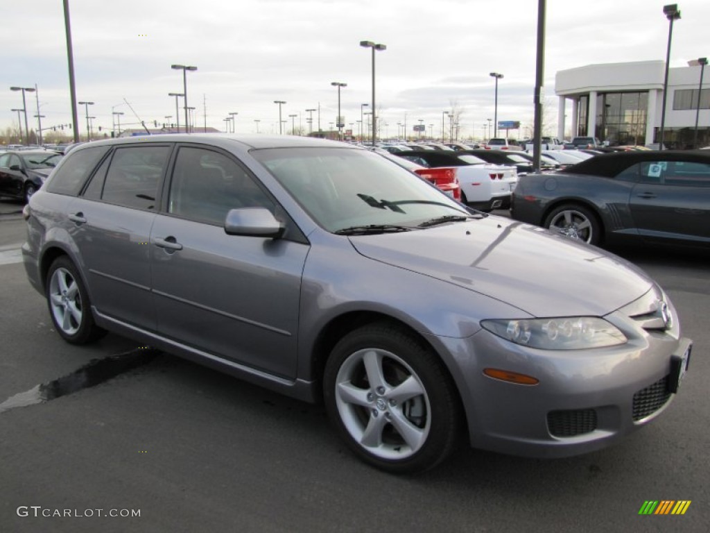 Tungsten Gray Metallic 2007 Mazda MAZDA6 s Touring Wagon Exterior Photo #60557370