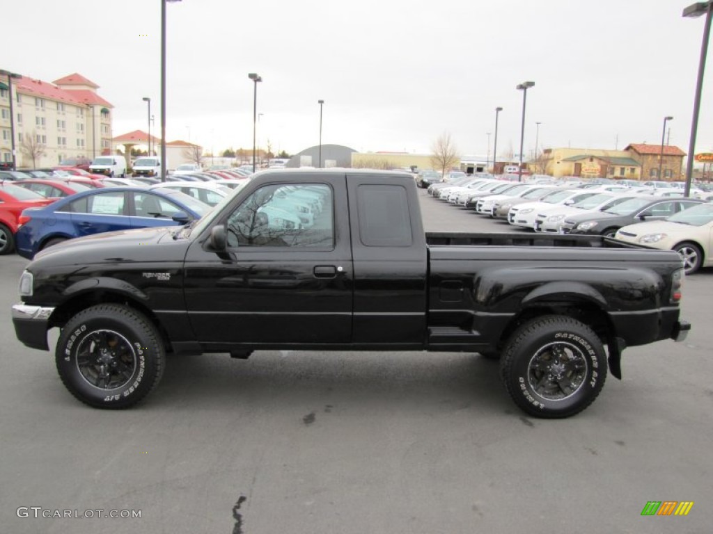 Black 2004 Ford Ranger XLT SuperCab 4x4 Exterior Photo #60557796