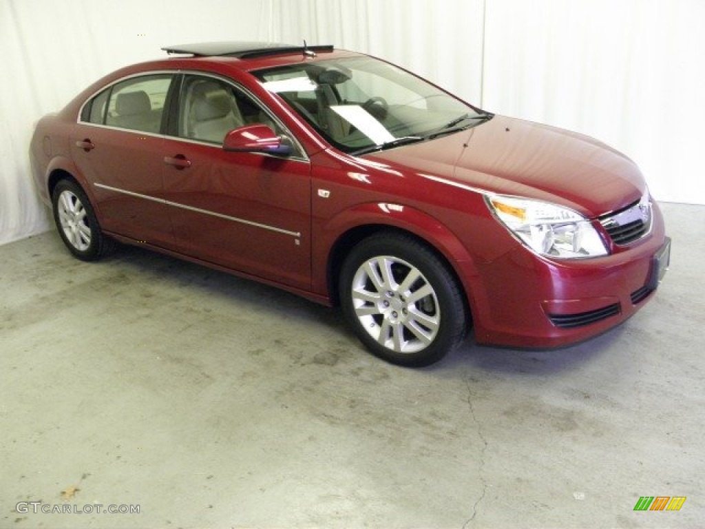 2007 Aura XE - Berry Red / Tan photo #1