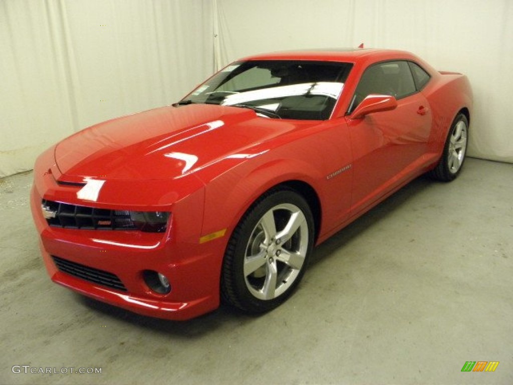 2012 Camaro SS/RS Coupe - Victory Red / Black photo #3