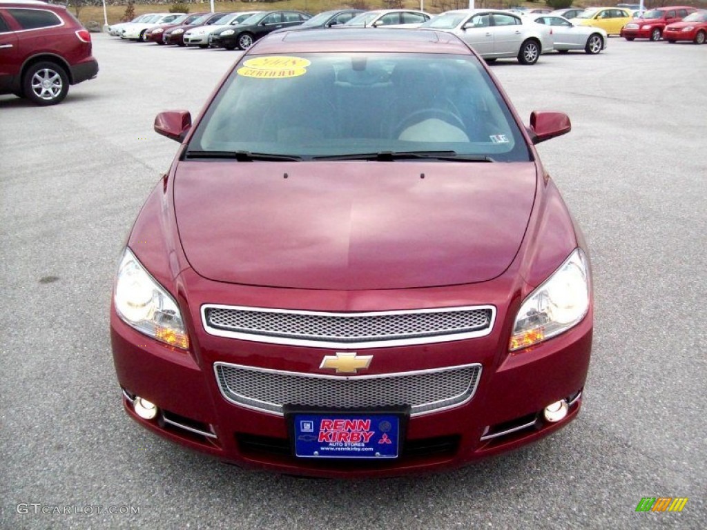 2008 Malibu LTZ Sedan - Red Jewel Tint Coat / Cocoa/Cashmere Beige photo #15