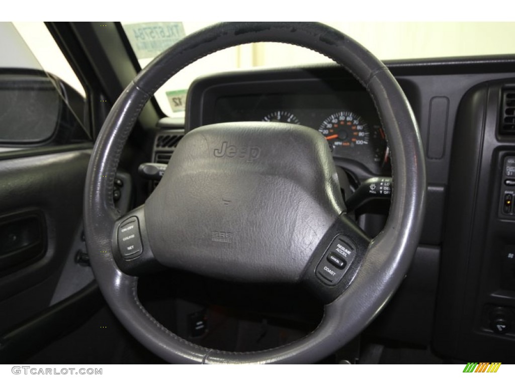 1999 Jeep Cherokee Sport Agate Steering Wheel Photo #60559954