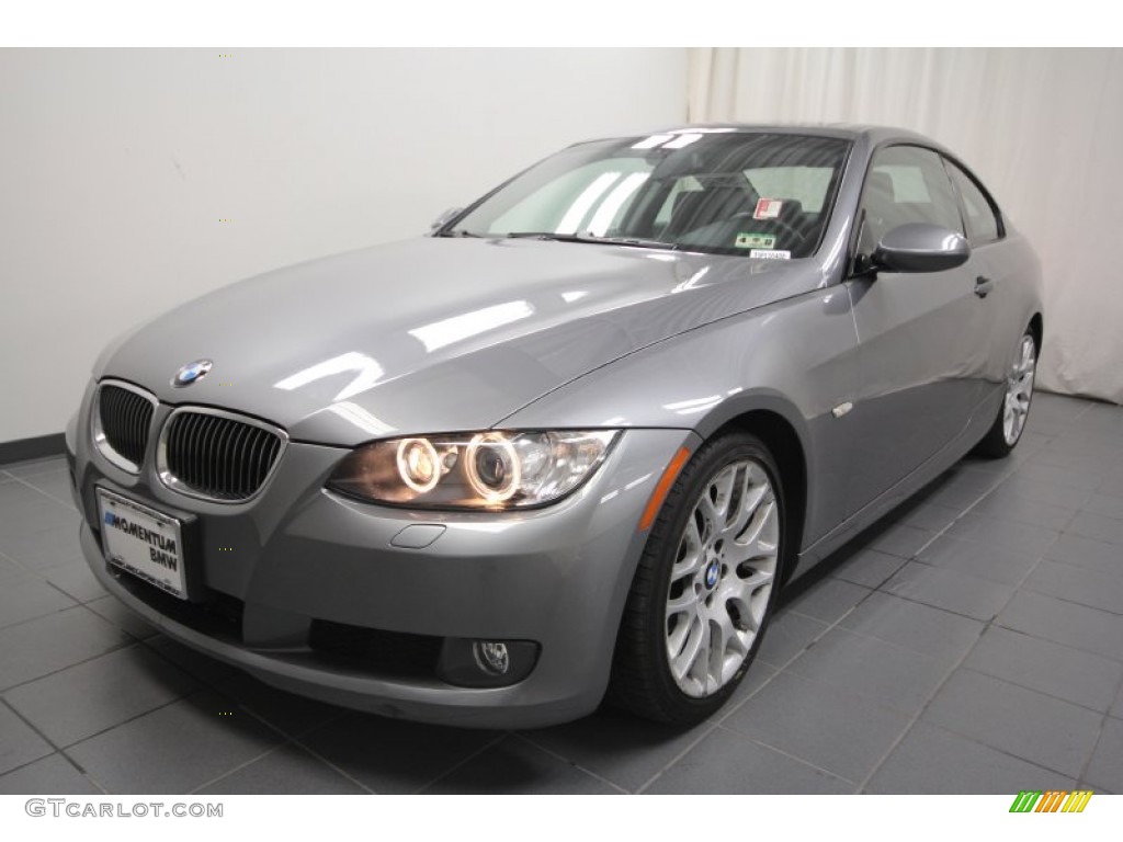 2009 3 Series 328i Coupe - Space Grey Metallic / Black photo #6