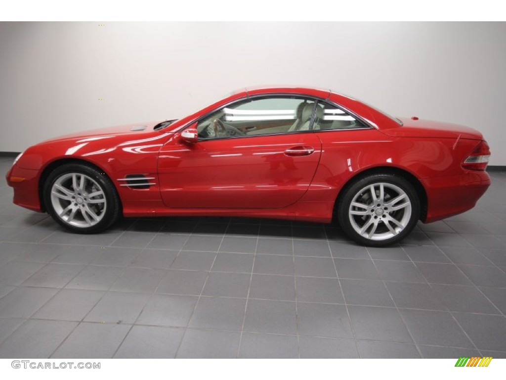 2008 SL 550 Roadster - Mars Red / Stone photo #2