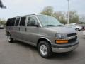 2010 Graystone Metallic Chevrolet Express LT 3500 Extended Passenger Van  photo #3