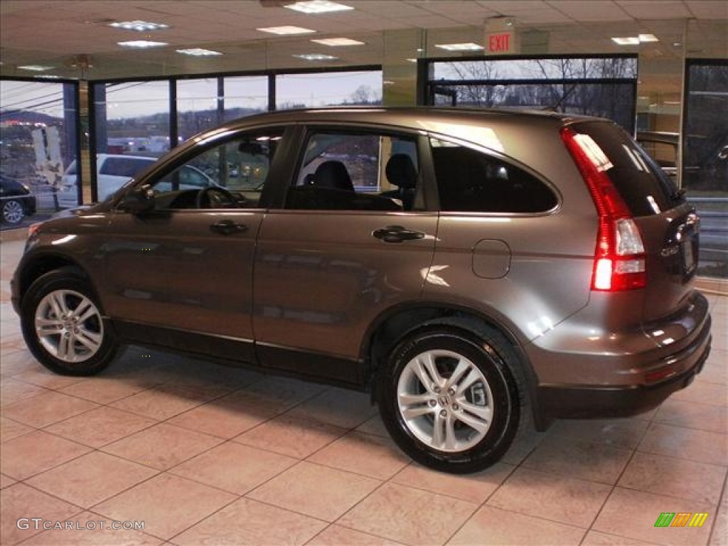 2010 CR-V EX AWD - Urban Titanium Metallic / Black photo #6